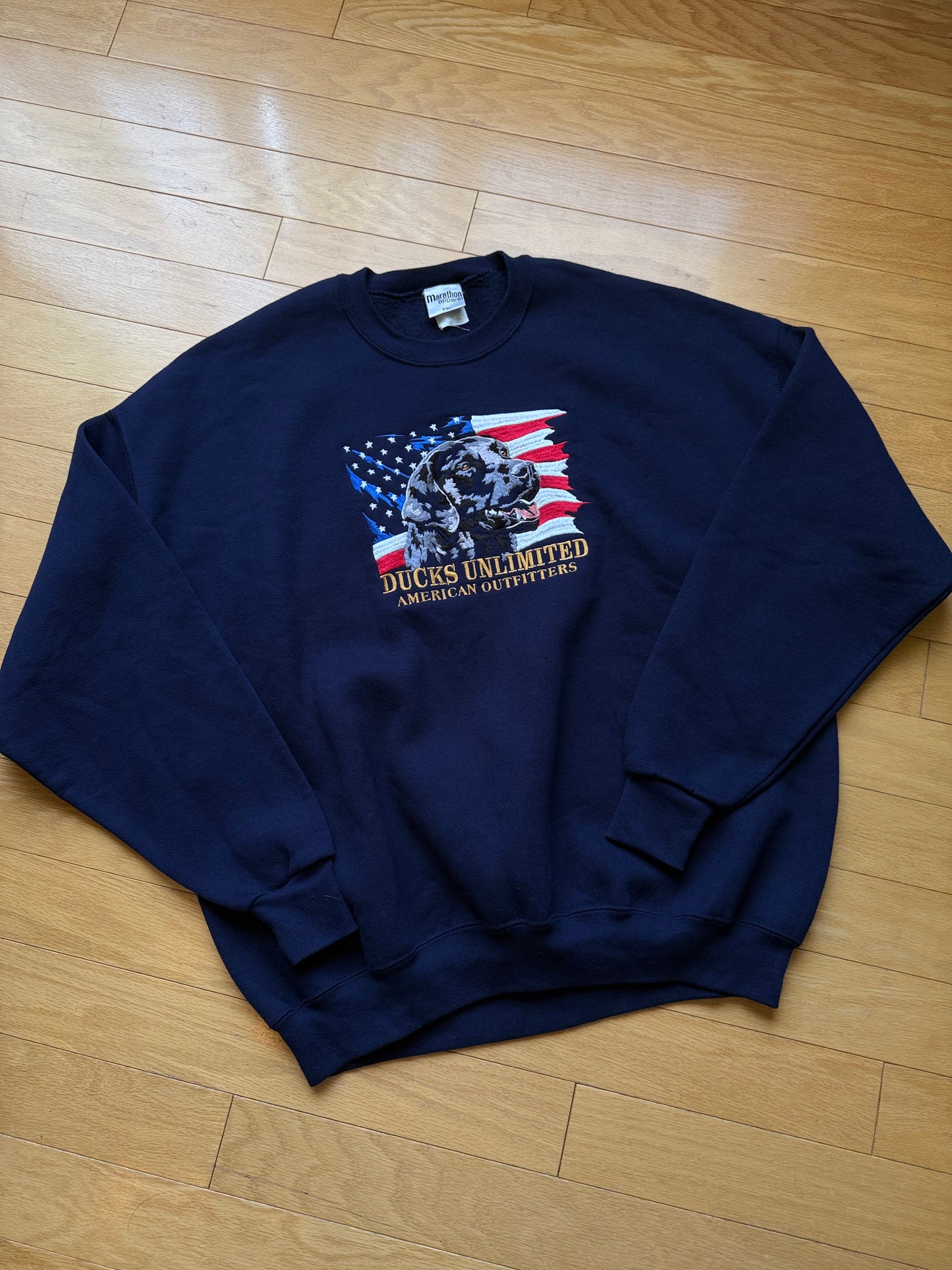Vintage Ducks Unlimited Black Lab USA Sweatshirt