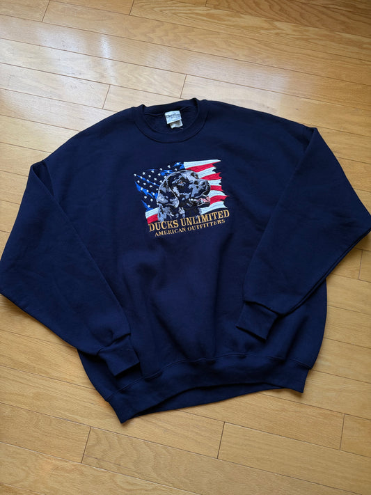 Vintage Ducks Unlimited Black Lab USA Sweatshirt