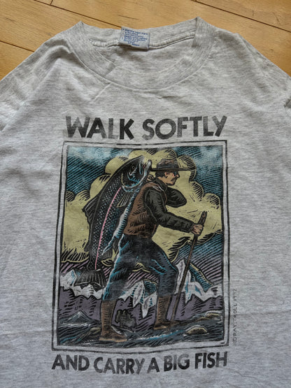 Vintage Ray Troll Walk Softly Tee. Size L