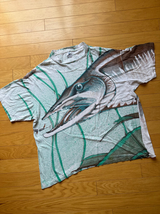 Vintage AOP Musky Tee. Size XXL