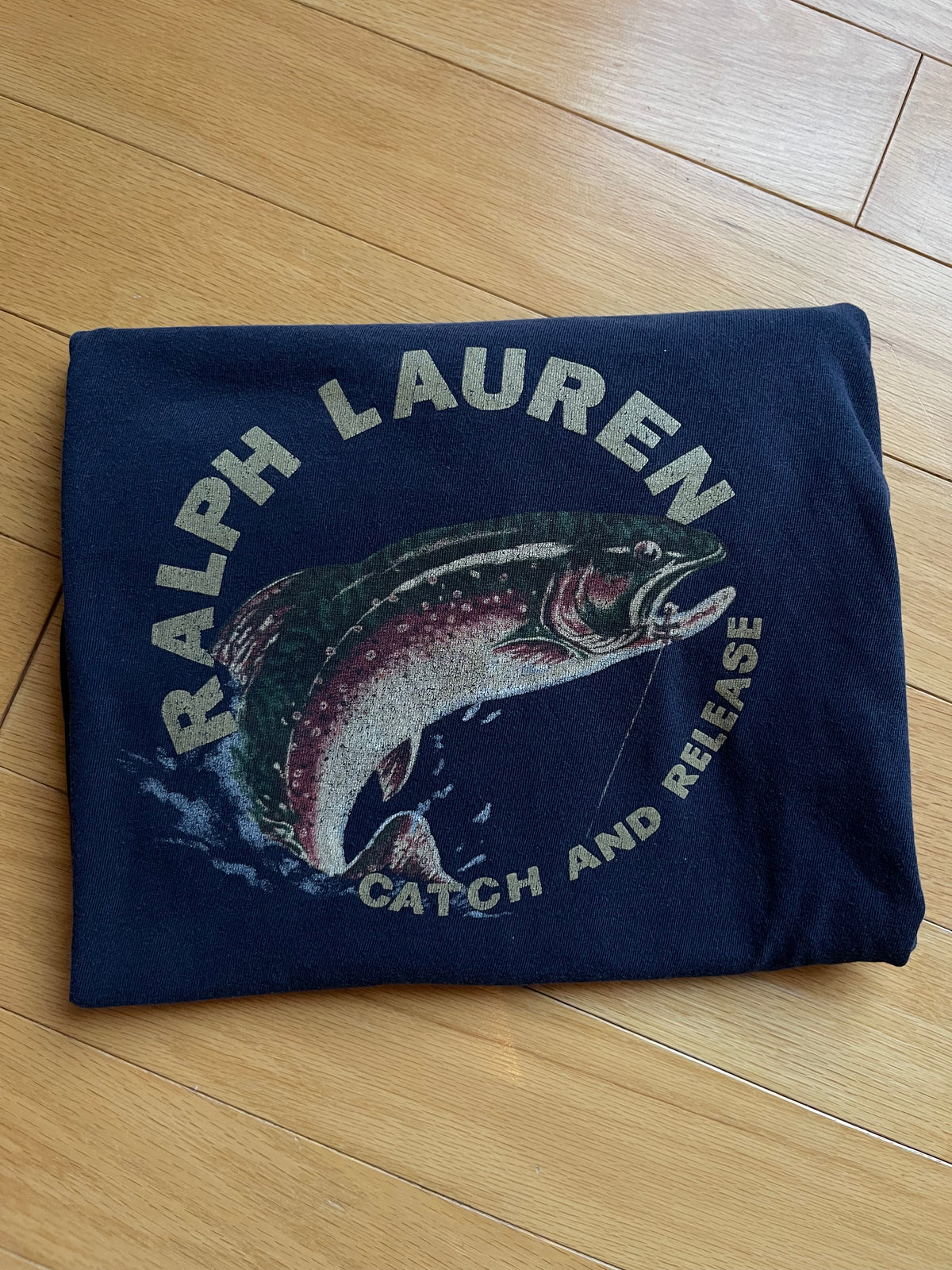 Vintage Polo RL Catch & Release Tee. Size L