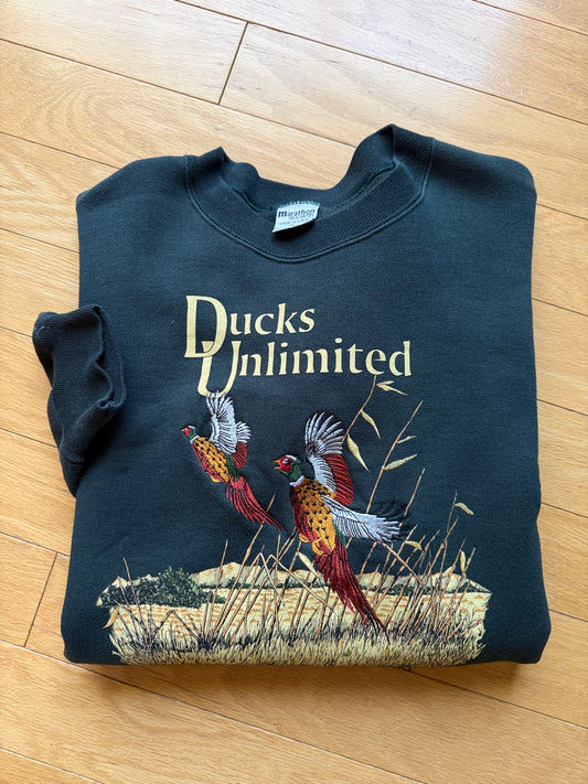 Vintage Ducks Unlimited Pheasant Crewneck. Size L