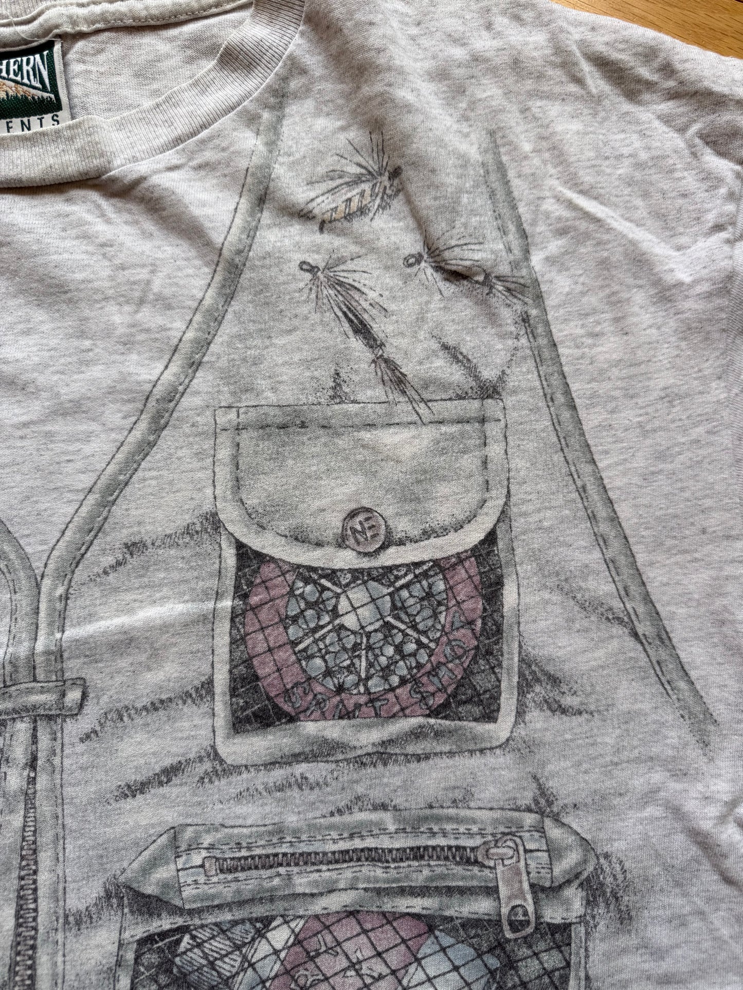 Vintage Loaded Vest AOP Tee. Size XL