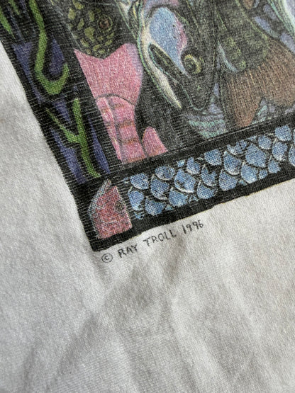 Vintage Ray Troll Fishscape Tee. Size XL