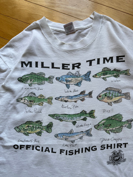 Vintage Miller Time Tee. Size L