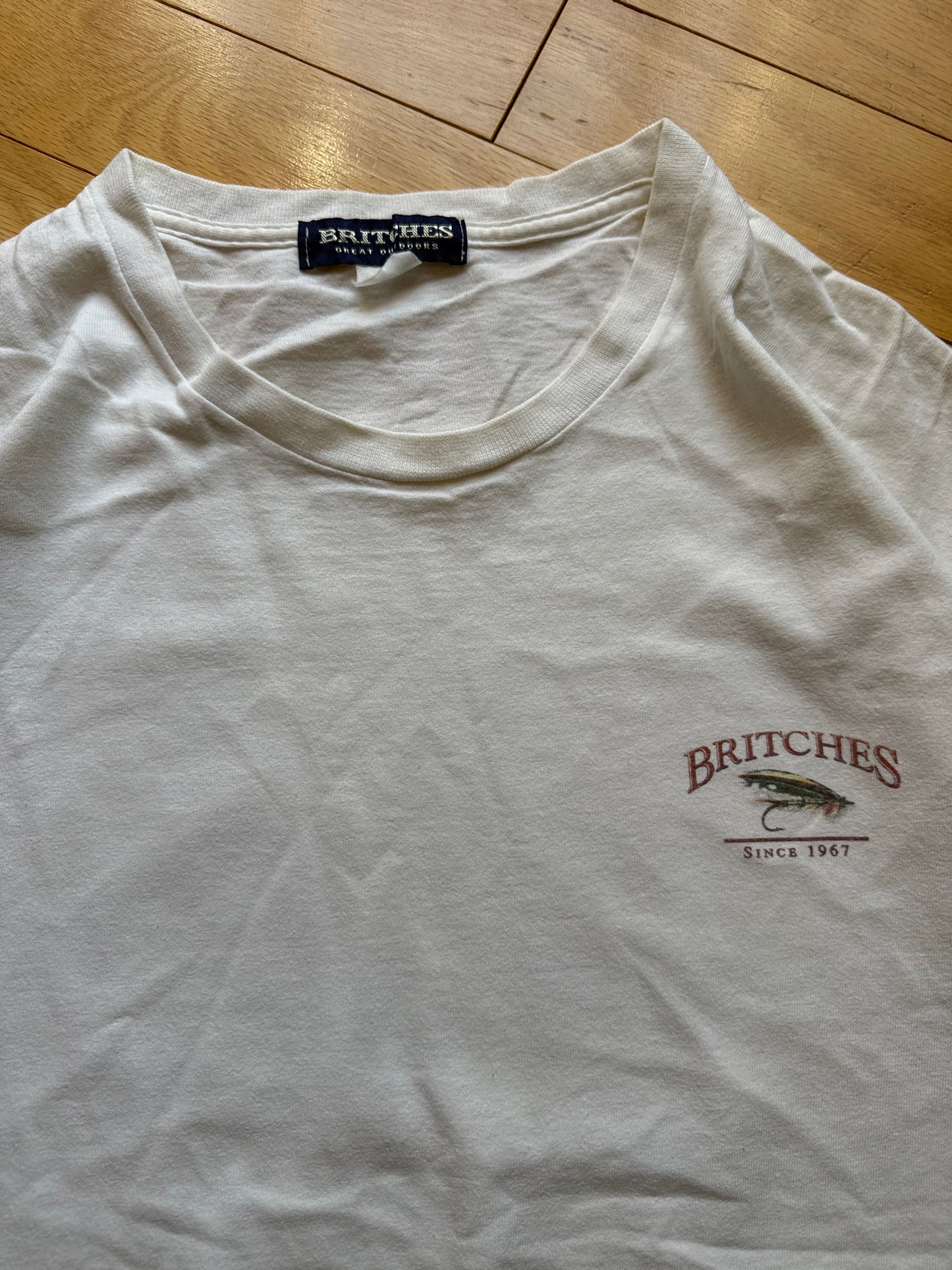 Vintage Britches Fly Fishing Tee. Size XL