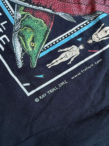Vintage Ray Troll Spawn Till You Die Tee. Size L