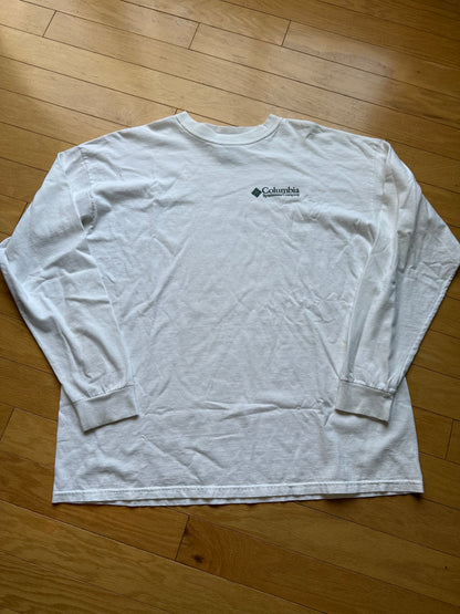 Vintage Columbia Picking Off The Menu Long Sleeve Tee. Size XXL