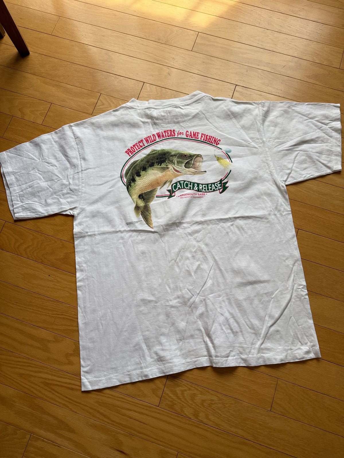 Vintage Catch & Release LMB Tee. Size XL