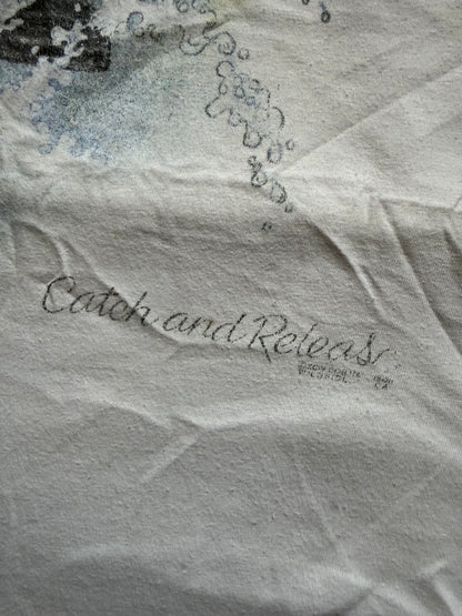 Vintage Catch And Release Bass Tee. Size L