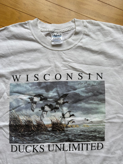 Vintage Ducks Unlimited Wisconsin Tee. Size L