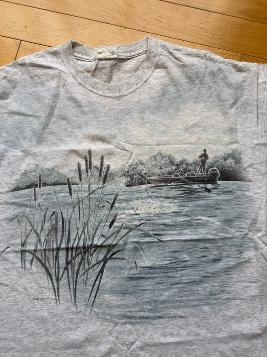Vintage Bass Fisherman Tee. Size XL