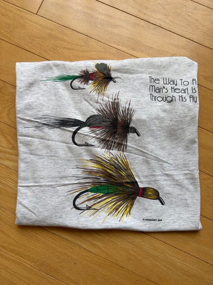 Vintage The Way To a Man's Heart Tee. Size L