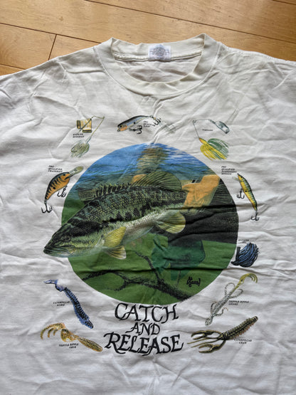 Vintage TSF Catch And Release Tee. Size XXL