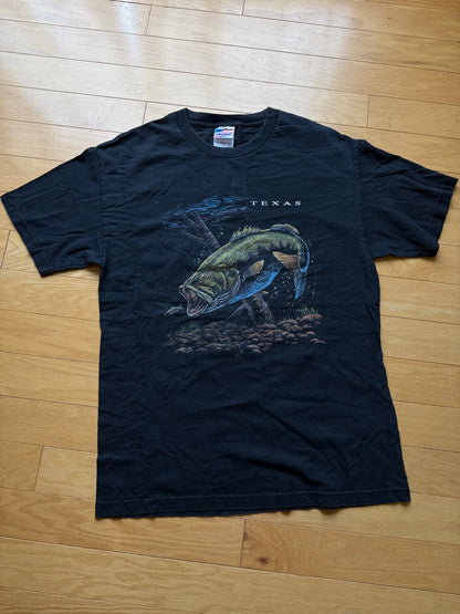 Vintage Texas Bass Tee. Size L
