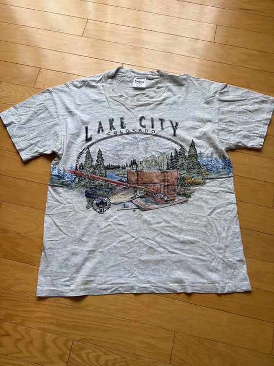 Vintage Lake City Colorado Tee. Size L