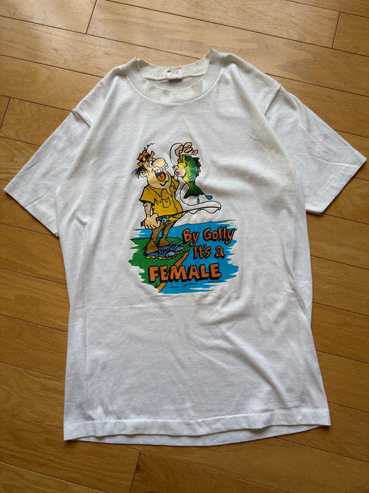 Vintage "By Golly It's a Female" Tee. Size M