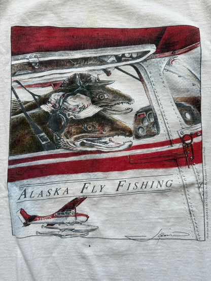Vintage Alaska Fly Fishing Tee. Size XL