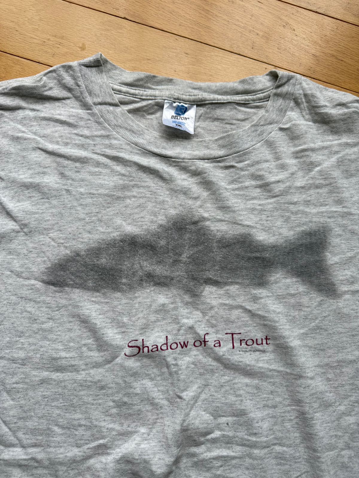 Vintage Shadow of a Trout Tee. Size XXL