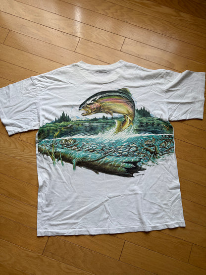 Vintage Habitat Trout Tee. Size XL