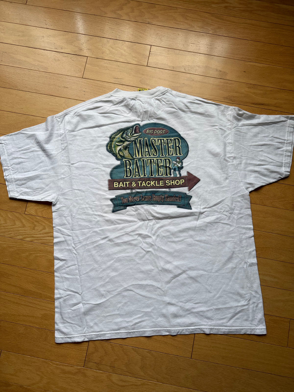 Vintage Big Dogs Master Baiter Tee. Size XL