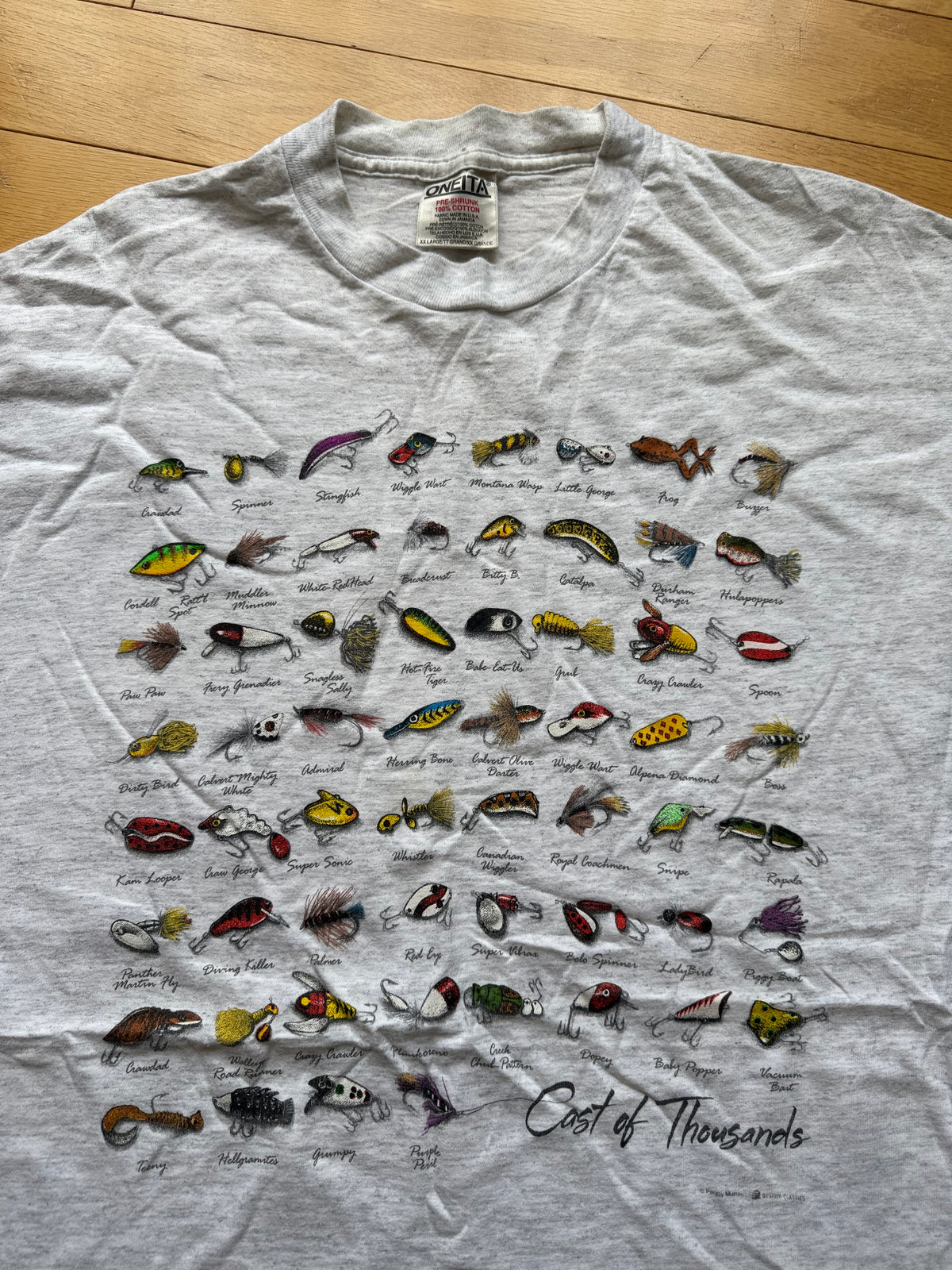Vintage Peggy Murray Cast of Thousands Tee. Size XXL