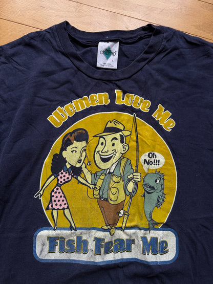 Vintage Women Love Me Tee. Size L