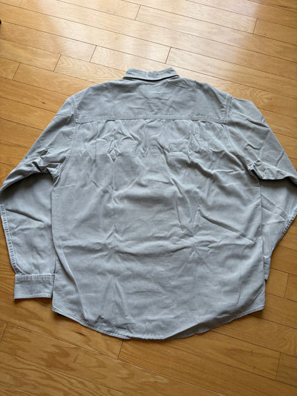 Vintage Eddie Bauer Embroidered Flies Shirt. Size XXL