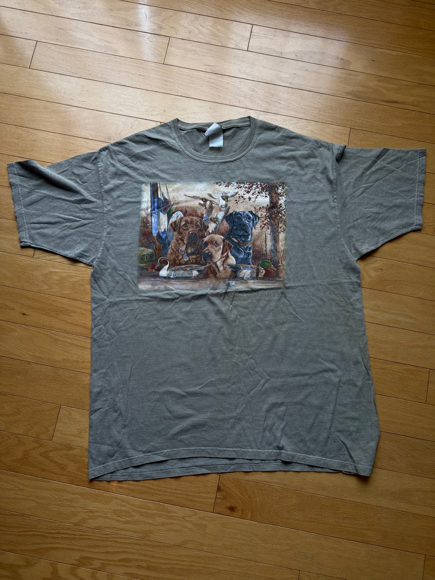 Vintage Ducks Unlimited Huntin' Buddies Tee. Size XL