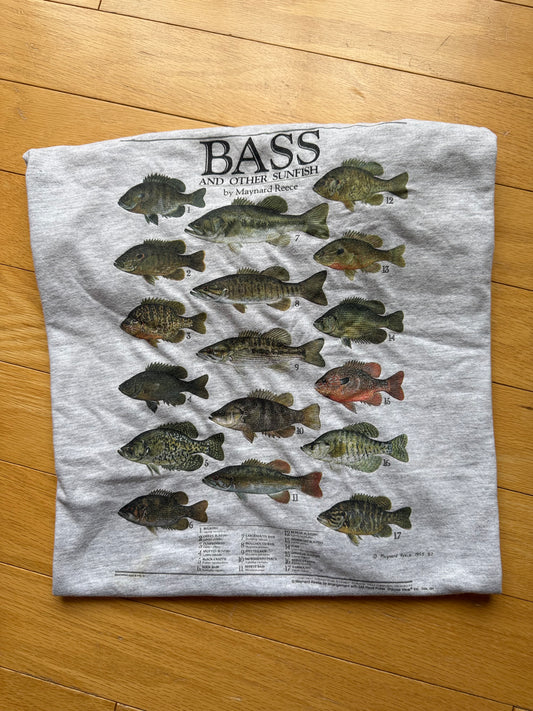 Vintage Bass And Other Sunfish Tee. Size XL