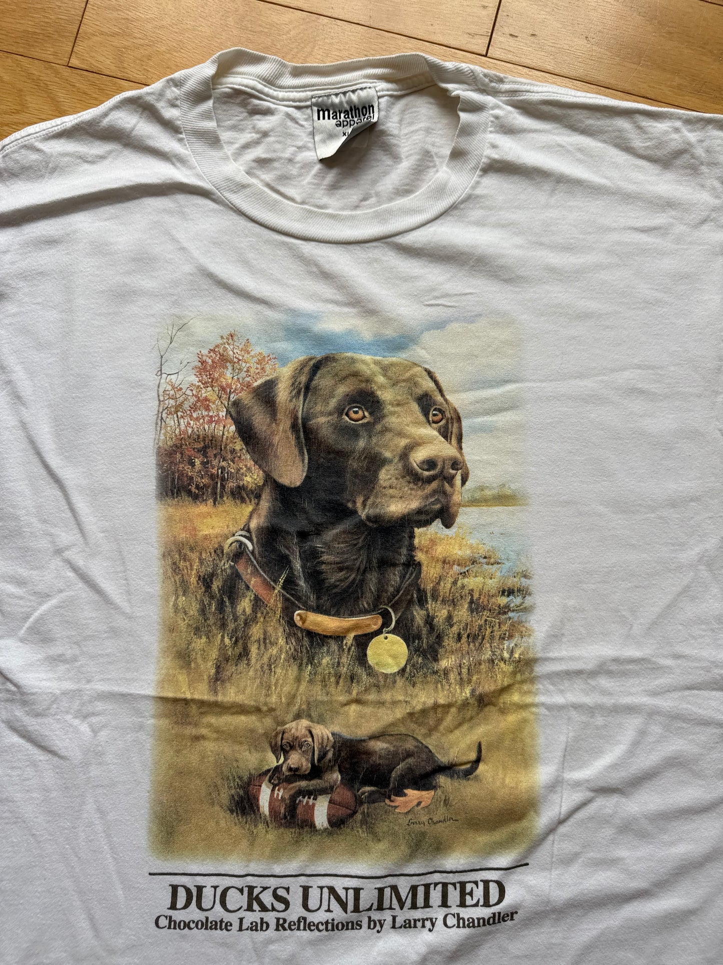 Vintage Ducks Unlimited Chocolate Lab Reflections. Size XL