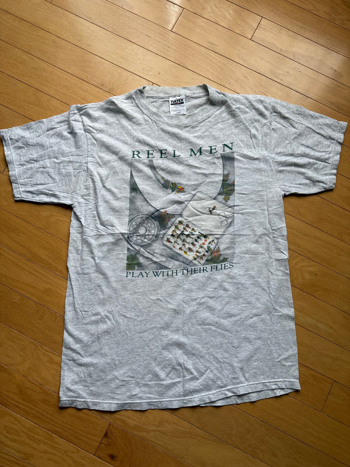 Vintage Peggy Murray Reel Men Tee. Size L