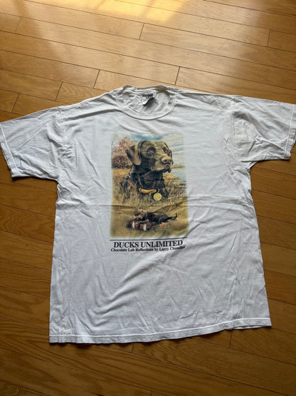 Vintage Ducks Unlimited Chocolate Lab Reflections. Size XL