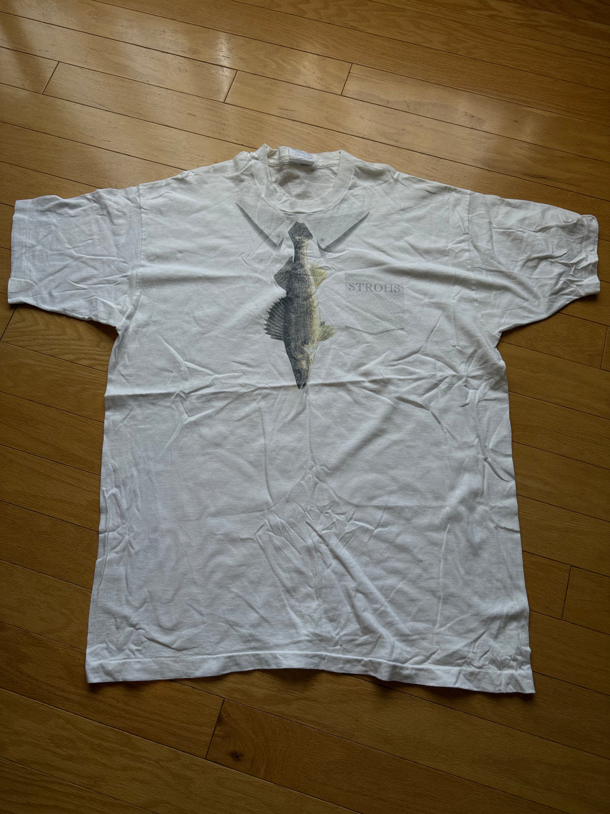 Strohs Walleye Tie Tee