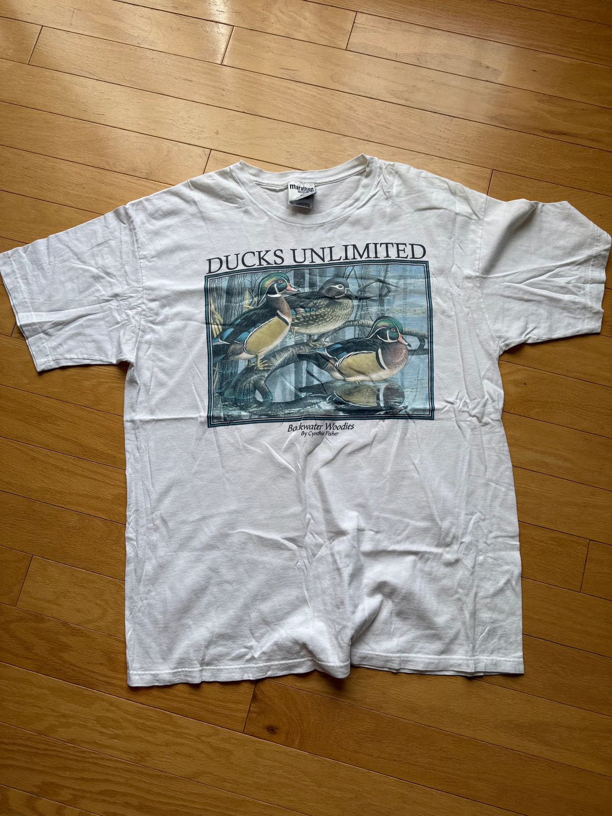 Vintage Ducks Unlimited Backwater Woodies Tee. Size XL