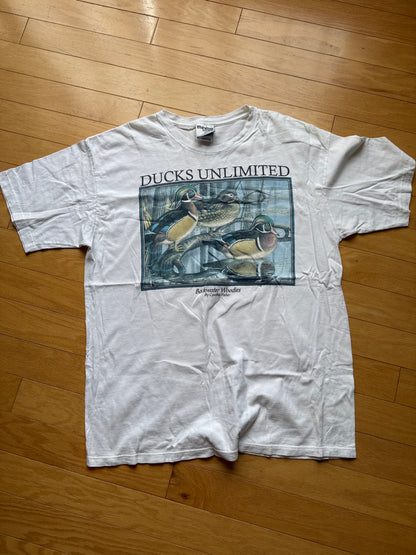 Vintage Ducks Unlimited Backwater Woodies Tee. Size XL