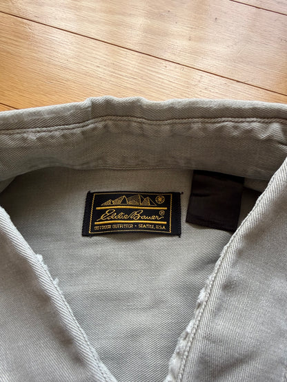 Vintage Eddie Bauer Embroidered Flies Shirt. Size XXL
