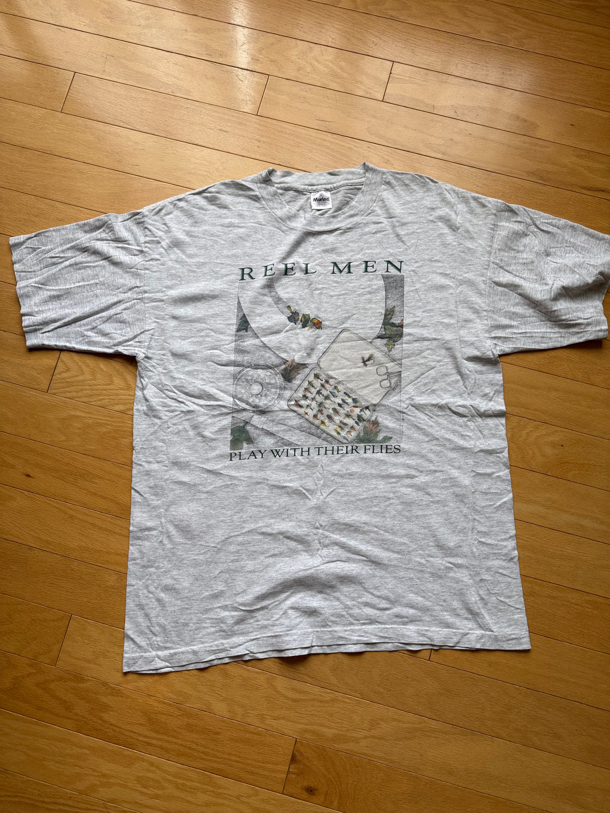 Vintage Peggy Murray Reel Men Tee. Size XL