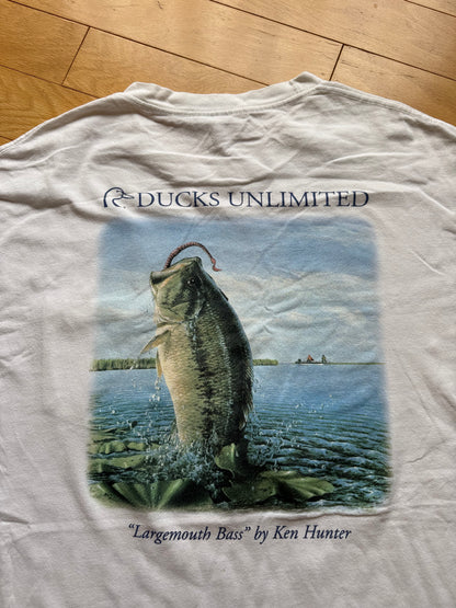 Vintage Ducks Unlimited Largemouth Bass Tee. Size XL