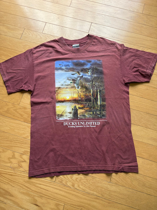 Vintage Ducks Unlimited Evening Splendor Tee. Size L