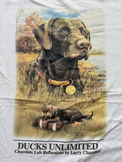 Vintage Ducks Unlimited Chocolate Lab Reflections. Size XL