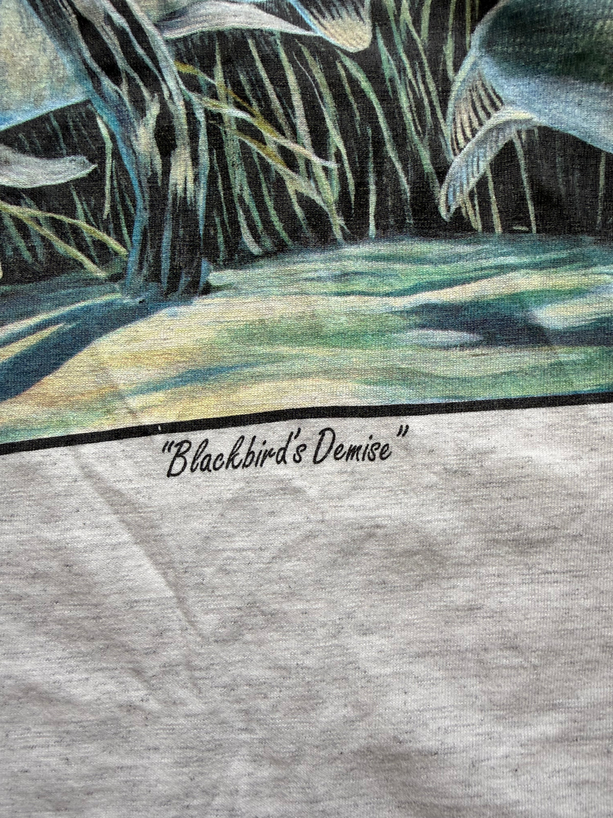 Vintage Environmental Artwear Blackbird's Demise Tee. Size M