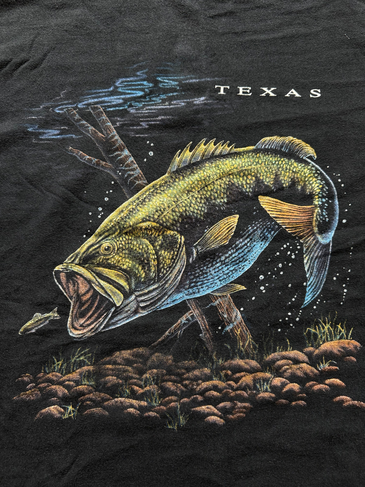 Vintage Texas Bass Tee. Size L