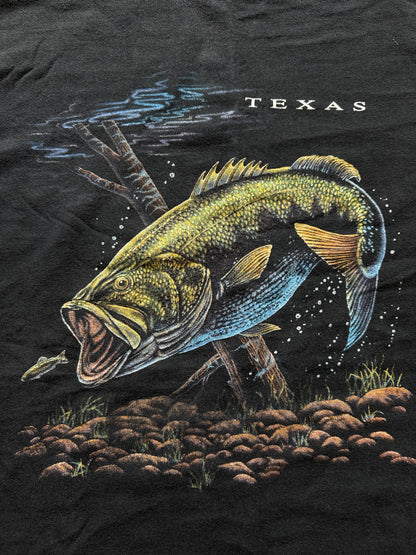 Vintage Texas Bass Tee. Size L