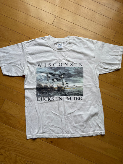 Vintage Ducks Unlimited Wisconsin Tee. Size L