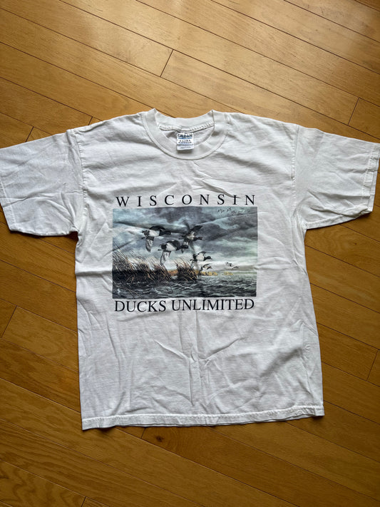 Vintage Ducks Unlimited Wisconsin Tee. Size L