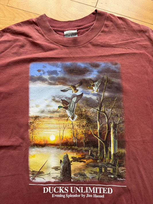 Vintage Ducks Unlimited Evening Splendor Tee. Size L