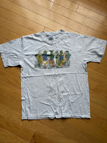 Vintage Artwear Fishing Reversal Tee. Size L