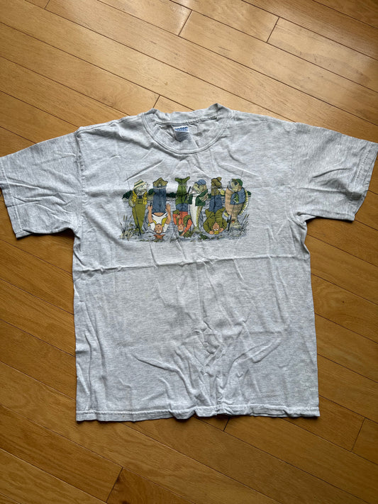 Vintage Artwear Fishing Reversal Tee. Size L