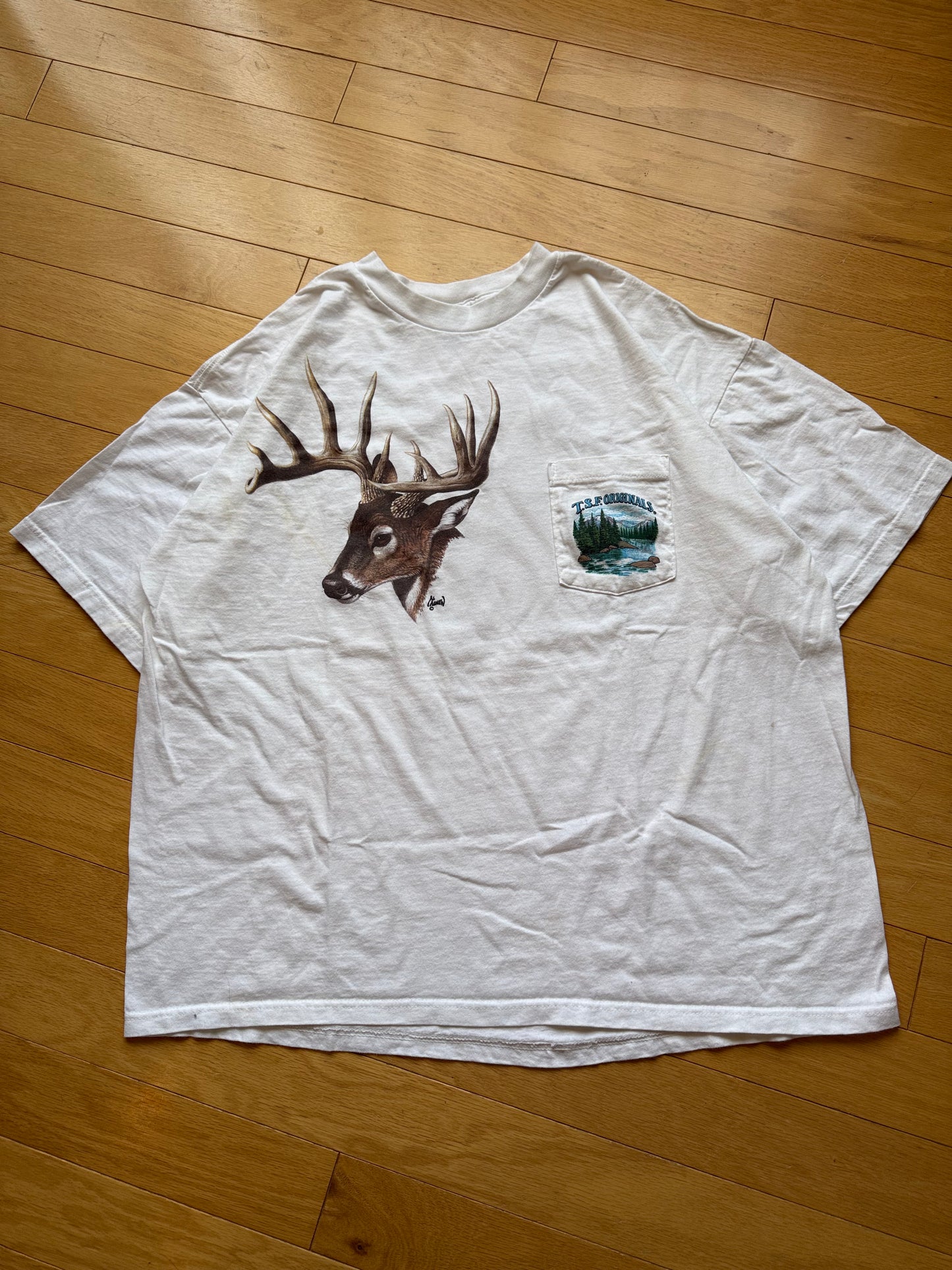 Vintage Al Agnew Buck Tee. Size XXL